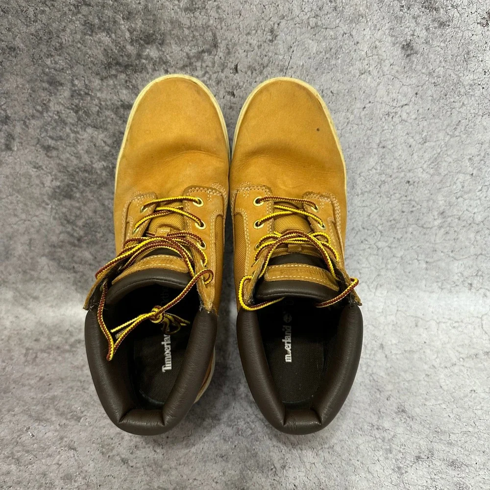 Timberland Maple Grove Chukka Mens 9.5 Wheat Leather Canvas Sneaker Boots